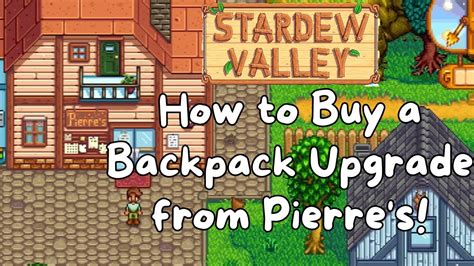 stardew valley größerer rucksack.